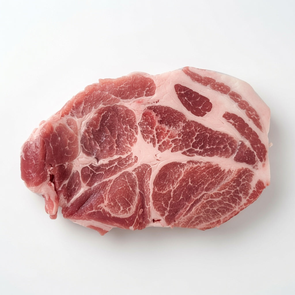 Cabeza de Lomo (목살) - Corte Grueso de Cerdo Coreano 1kg (Congelada)