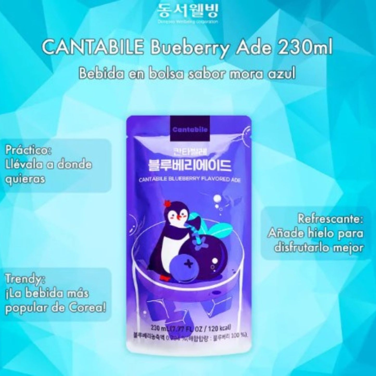 10 깐따빌레 에이드 / 10 bebidas coreanas Cantabiles ADE – sabor surtido