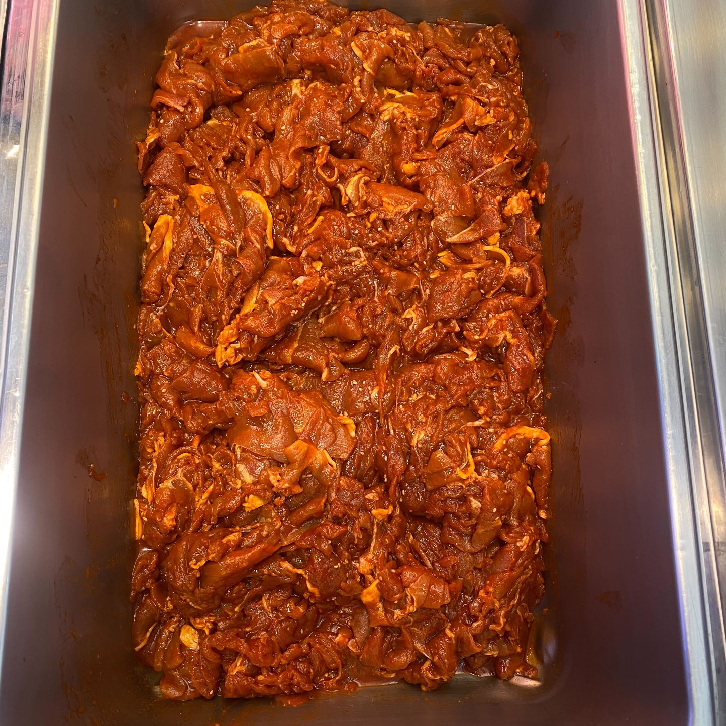 비조리 제육 볶음 /Jeyuk (Carne de cerdo dulce y picante al estilo coreano)