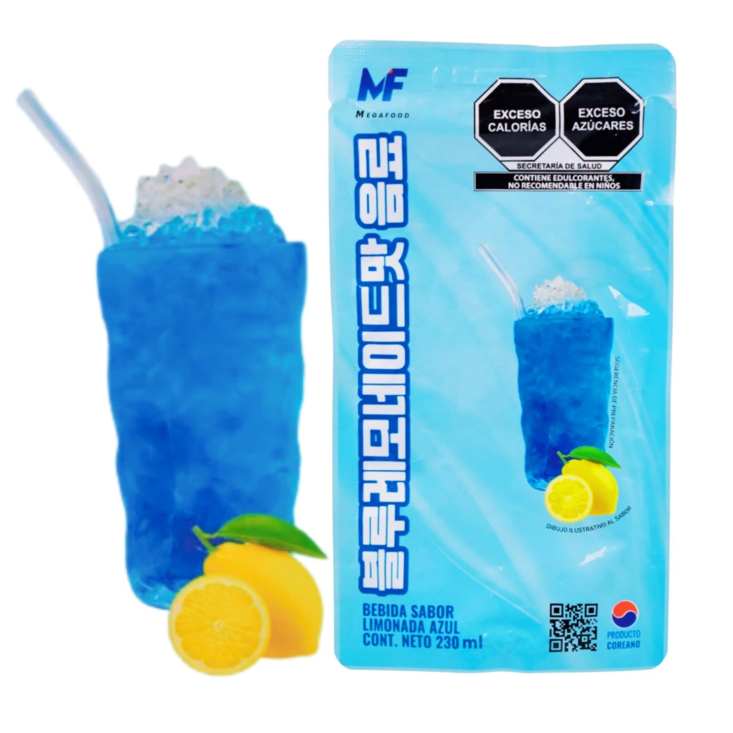MegaFood 과일 에이드 230ml 10봉지/ 1 Caja de 10 Bolsas de Bebida Coreana Jugo Tipo Ade 230ml