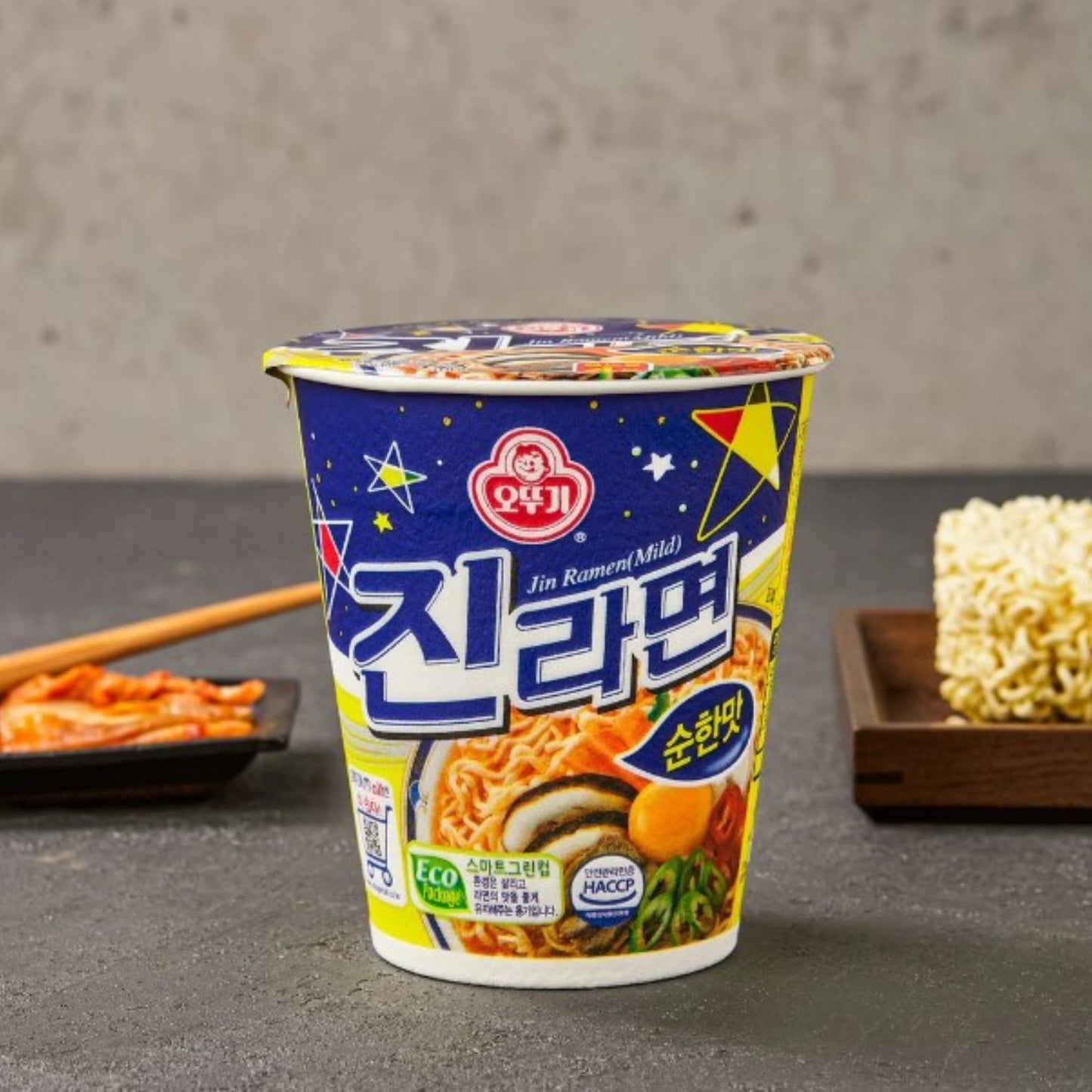 Sopa Instantánea Ramen Coreana Ottogi Jin Mild 75g Ramen 1 cup