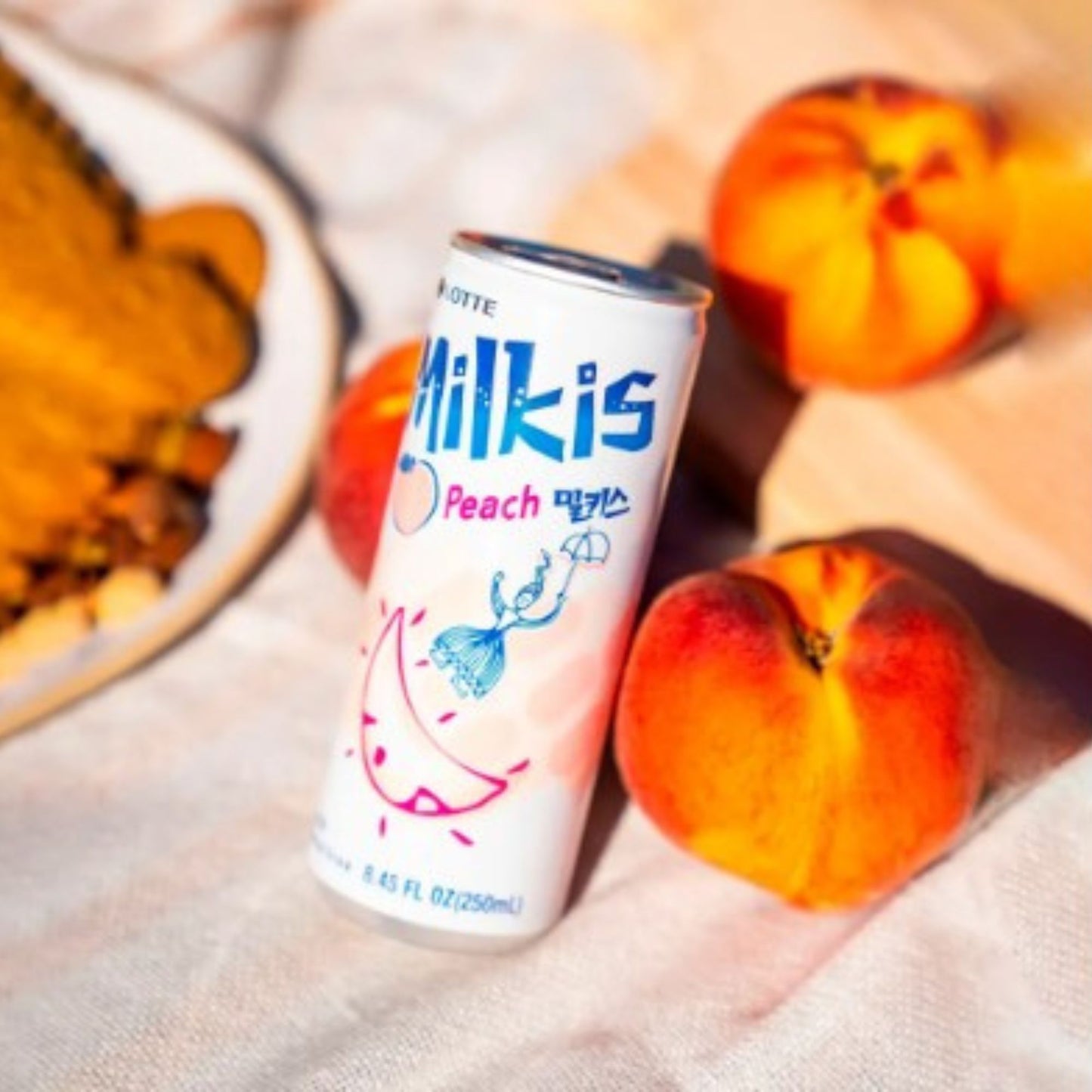 밀키스 복숭아맛 / Bebida Coreana Gaseosa Milkis Sabor Durazno 1 Lata