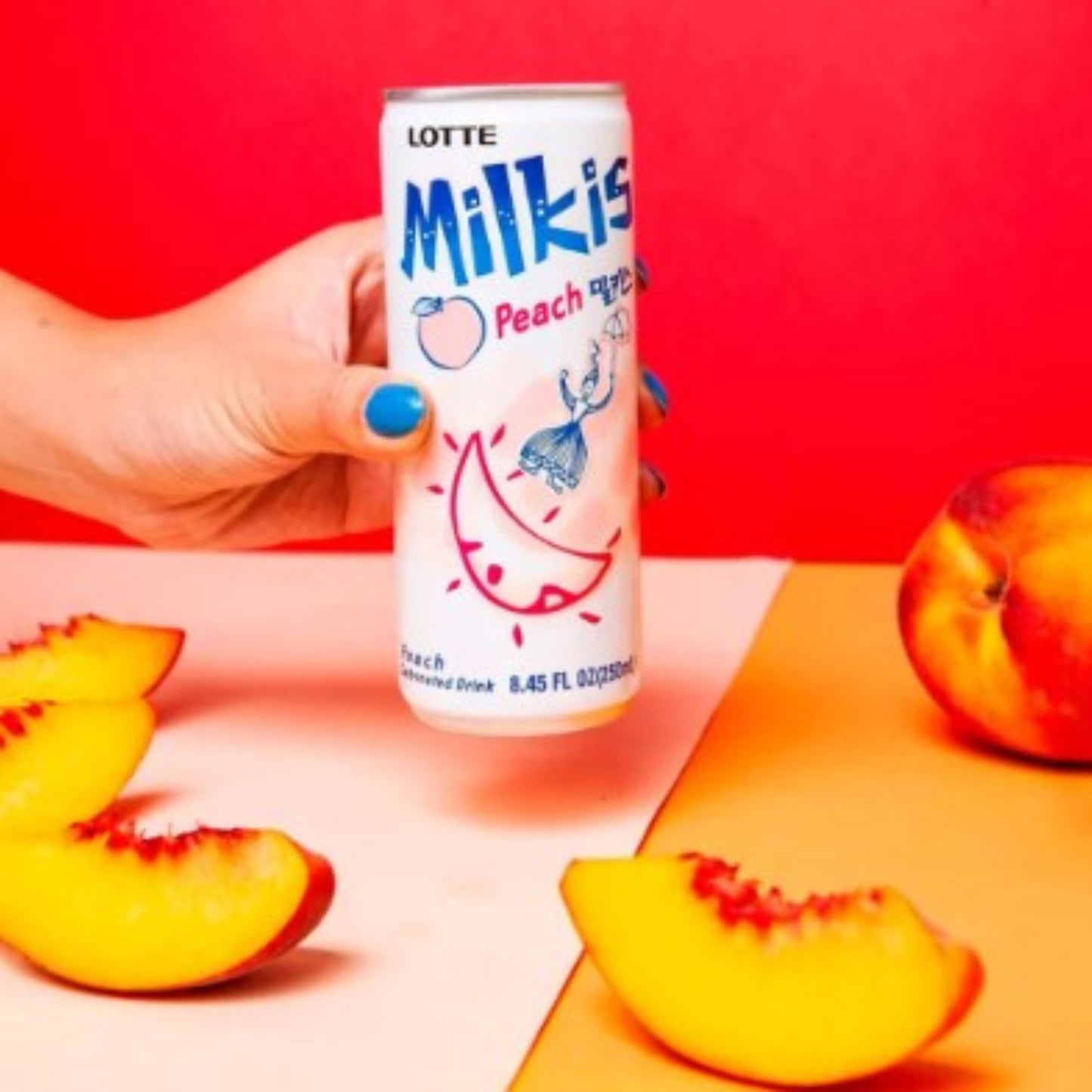 밀키스 복숭아맛 / Bebida Coreana Gaseosa Milkis Sabor Durazno 1 Lata