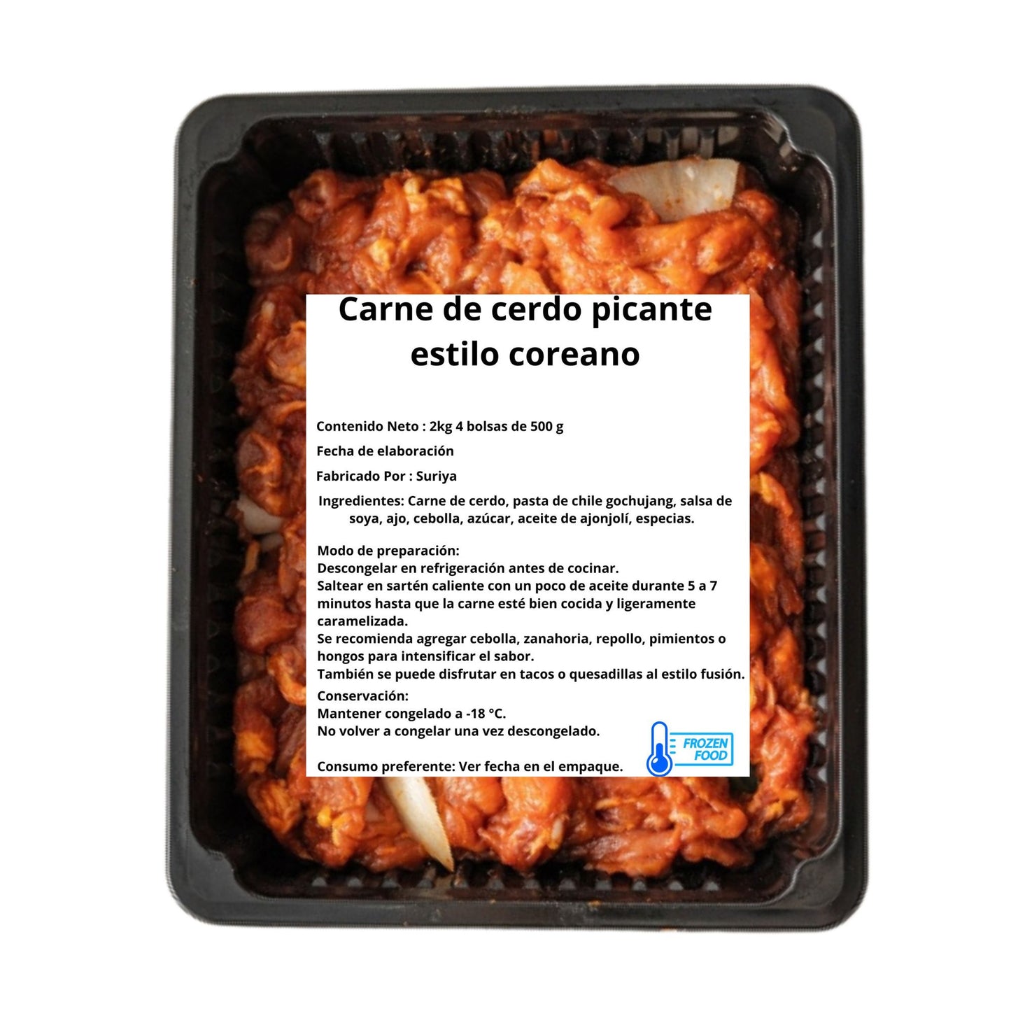 비조리 제육 볶음 /Jeyuk (Carne de cerdo dulce y picante al estilo coreano)