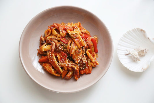 한치 매운 볶음 / Botana Salteado picante de calamar