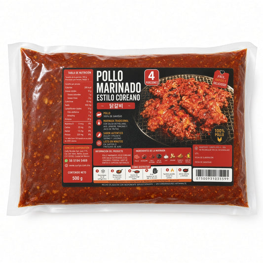 Kit de Dakgalbi (Pollo Picante Coreano-춘천 닭갈비) 500g