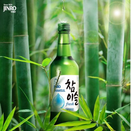 진로 참이슬 Fresh / Bebida Coreana Licor de Arroz Jinro Soju Fresh 1 Botella