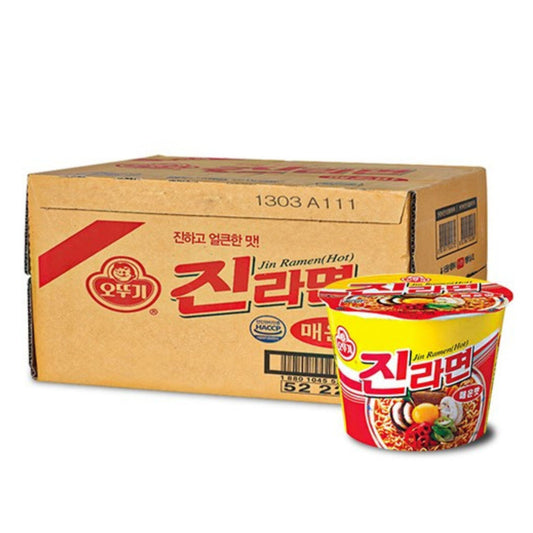 Remate 16 Vasos de Grande Ottogi Jin Ramen Spicy 110g