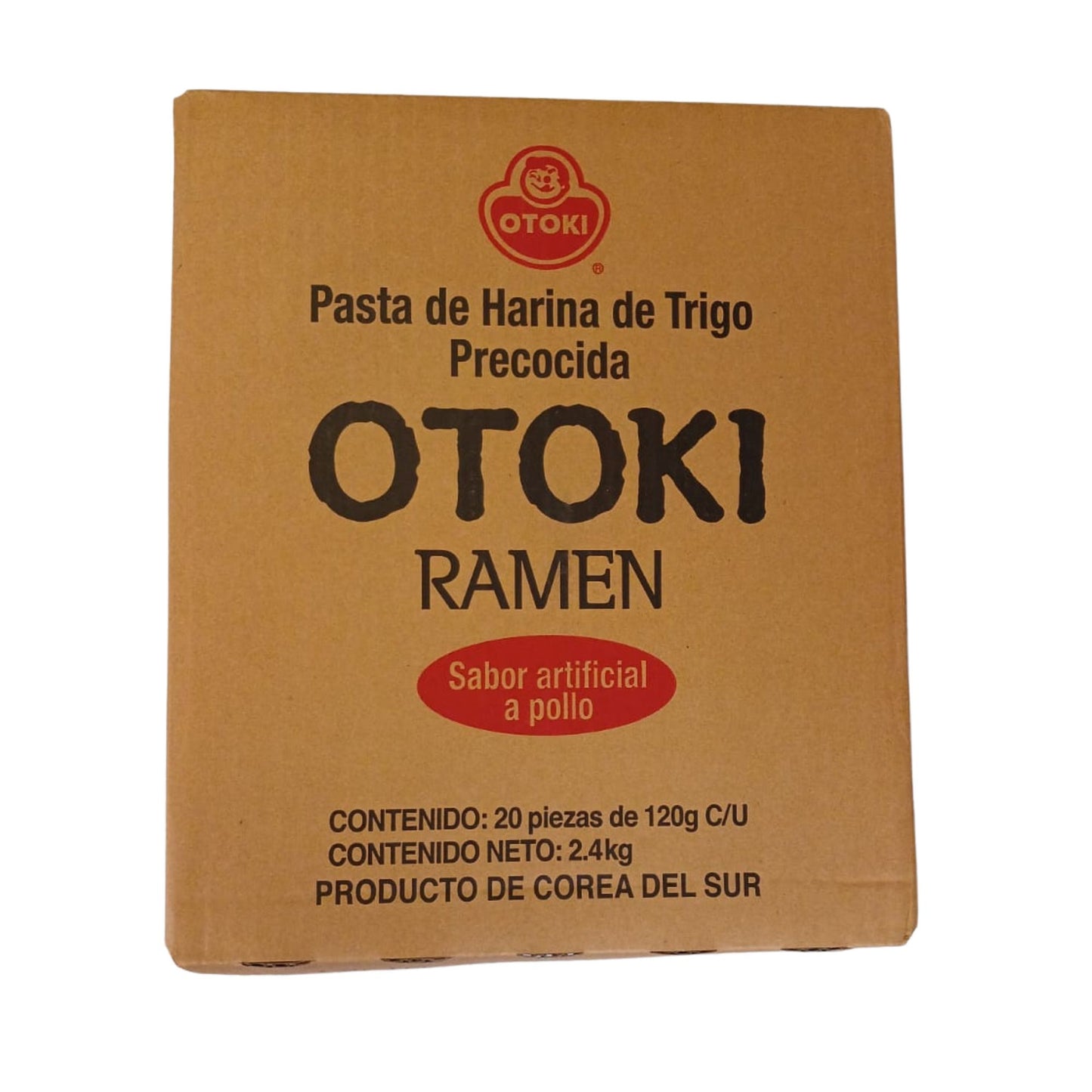 1 Caja de 20 Bolsas Sopa Instantánea Ramen Coreana Picante Ottogi/Otoki Nuevo Empaque Sabor Caldo de Pollo