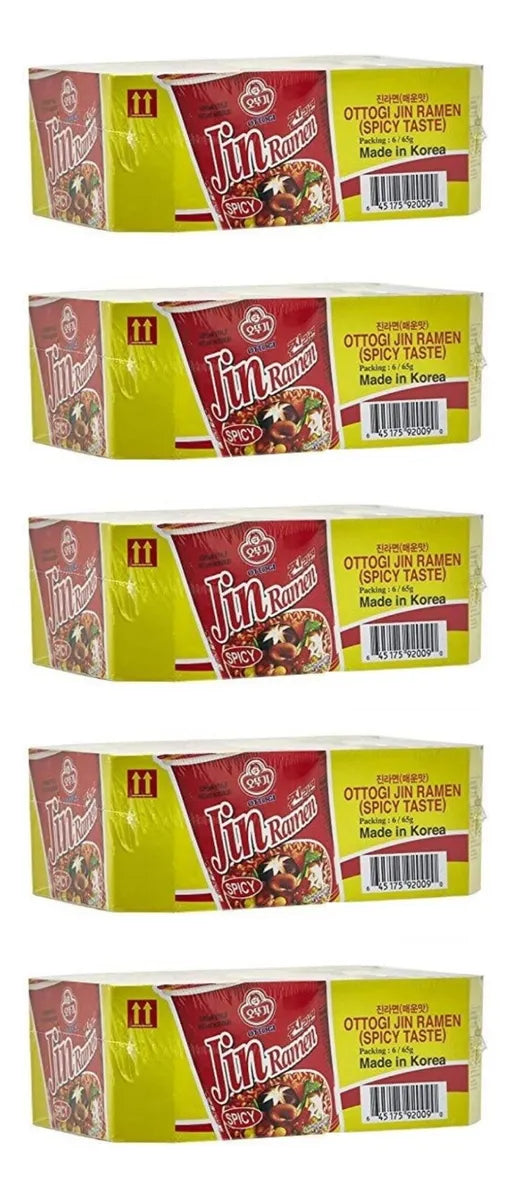 Remate 30 Vasos de 5 Cajas Chicos de Ottogi Jin Ramen Spicy