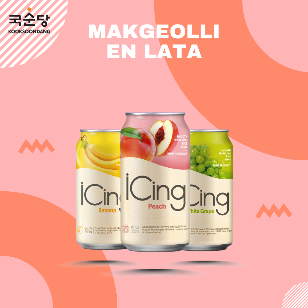 국순당 캔 막걸리 복숭아맛 / Bebida Coreana Makkoli Kooksoondang Sabor Durazno 1 Lata