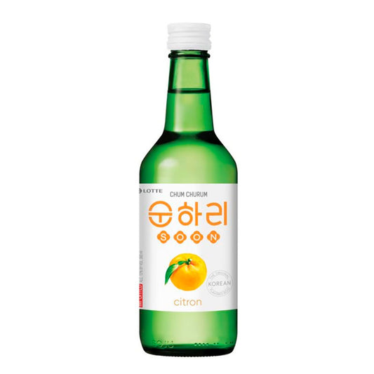 Bebida Coreana Licor Soju Soonjari Sabor Mandarina 1 Botella