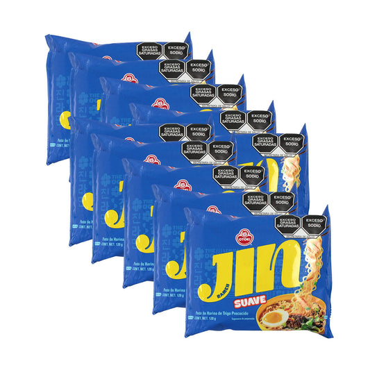 10 Bolsas de Otoki Jin Ramen Mild 120g Version BTS Sopa Instantanea Coreana