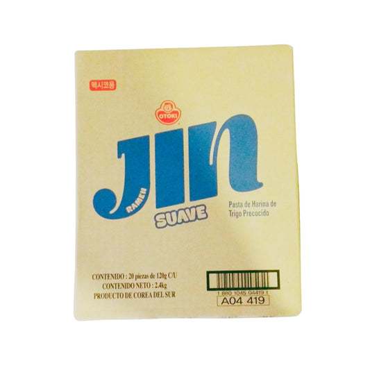 1 Caja de 20 Bolsas Otoki Jin Ramen Mild 120g Version BTS Sopa Instantanea Coreana