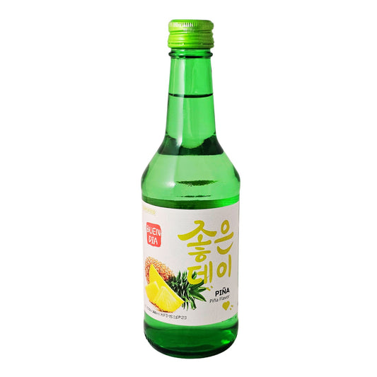 Bebida Coreana Licor de Arroz Buen Día Soju Sabor de Piña 1 Botella
