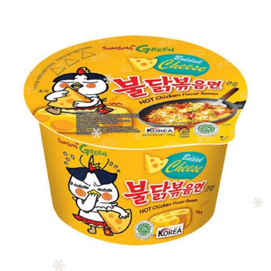 Sopa Instantánea Ramen Coreana Buldak Big Bowl Sabor Queso 1 cup