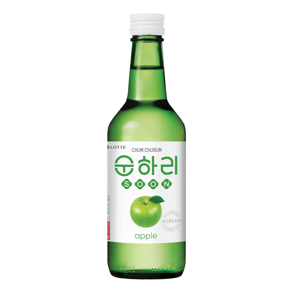 Bebida Coreana Licor Soju Soonjari Sabor Manzana 1 Botella