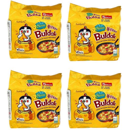 1 Caja de 20 Bolsas Sopa Instantánea Ramen Coreana Buldak Queso Picante